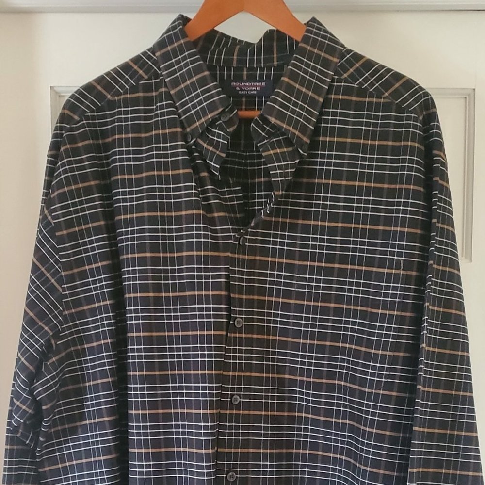 Mens Long Sleeve Roundtree & Yorke Shirt